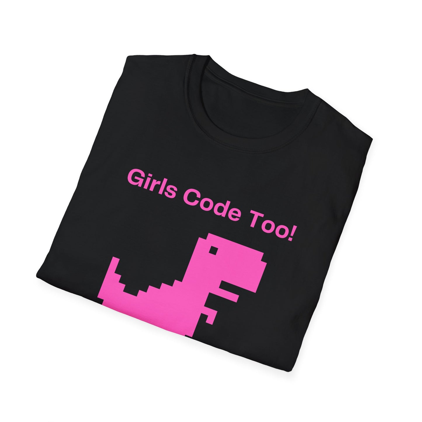 Girls Code Too Unisex Softstyle T-Shirt – A Must-Have for Crypto Kings & Blockchain Believers! 🚀💰
