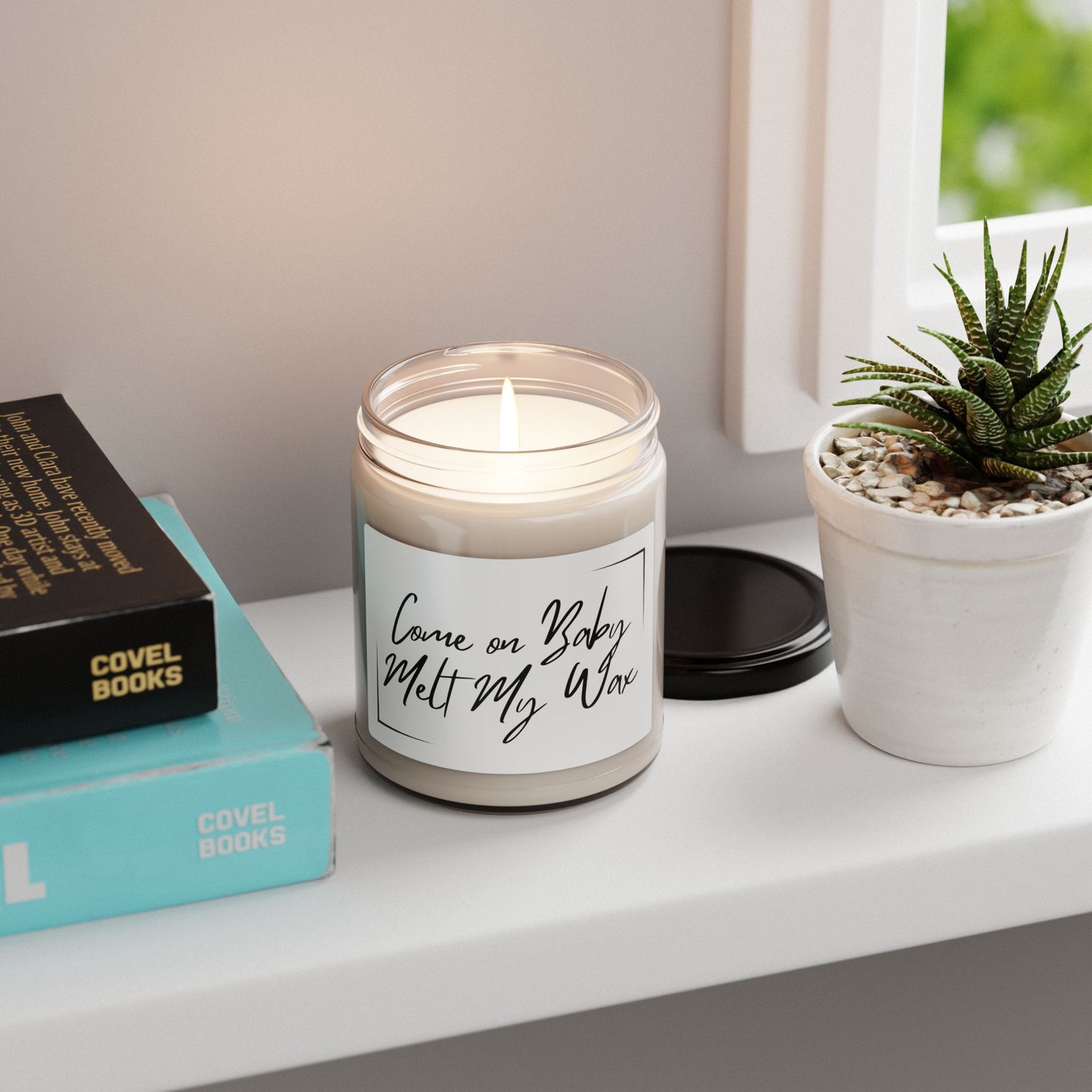 Come on Baby Melt My Wax 9oz Scented Soy Candle - Relaxation Gift for Cozy Nights