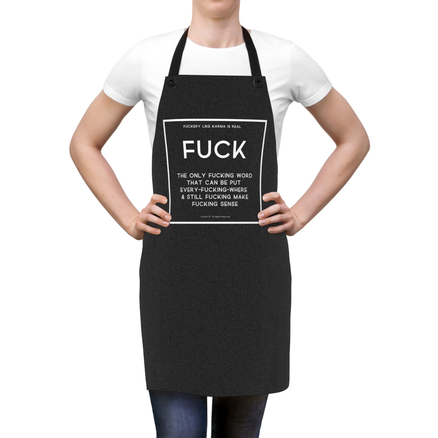 Fuck Word Hilarious Apron – A Must-Have for Chefs & Baking Enthusiasts!