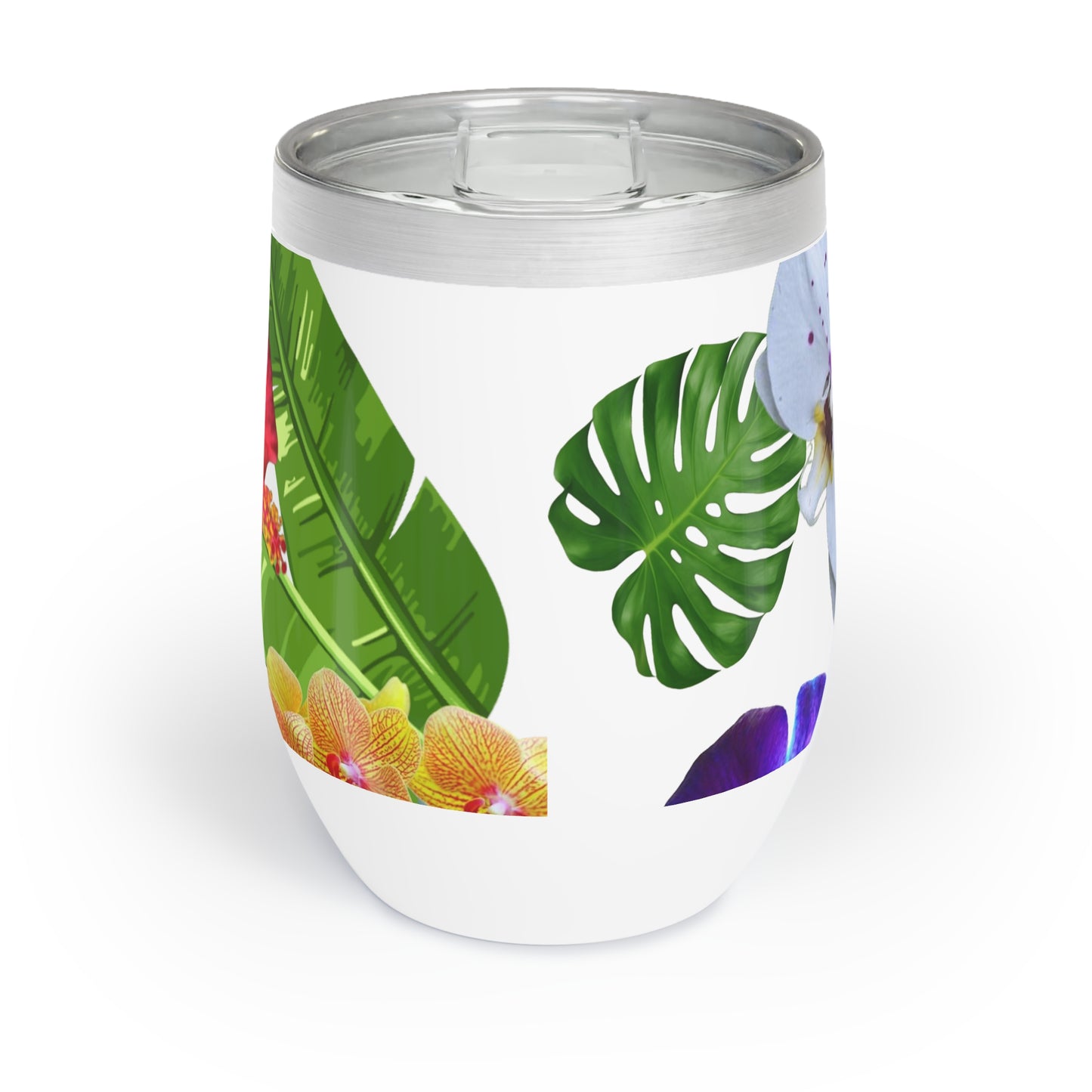 Sip Happens – Tropical Floral Wine Tumbler