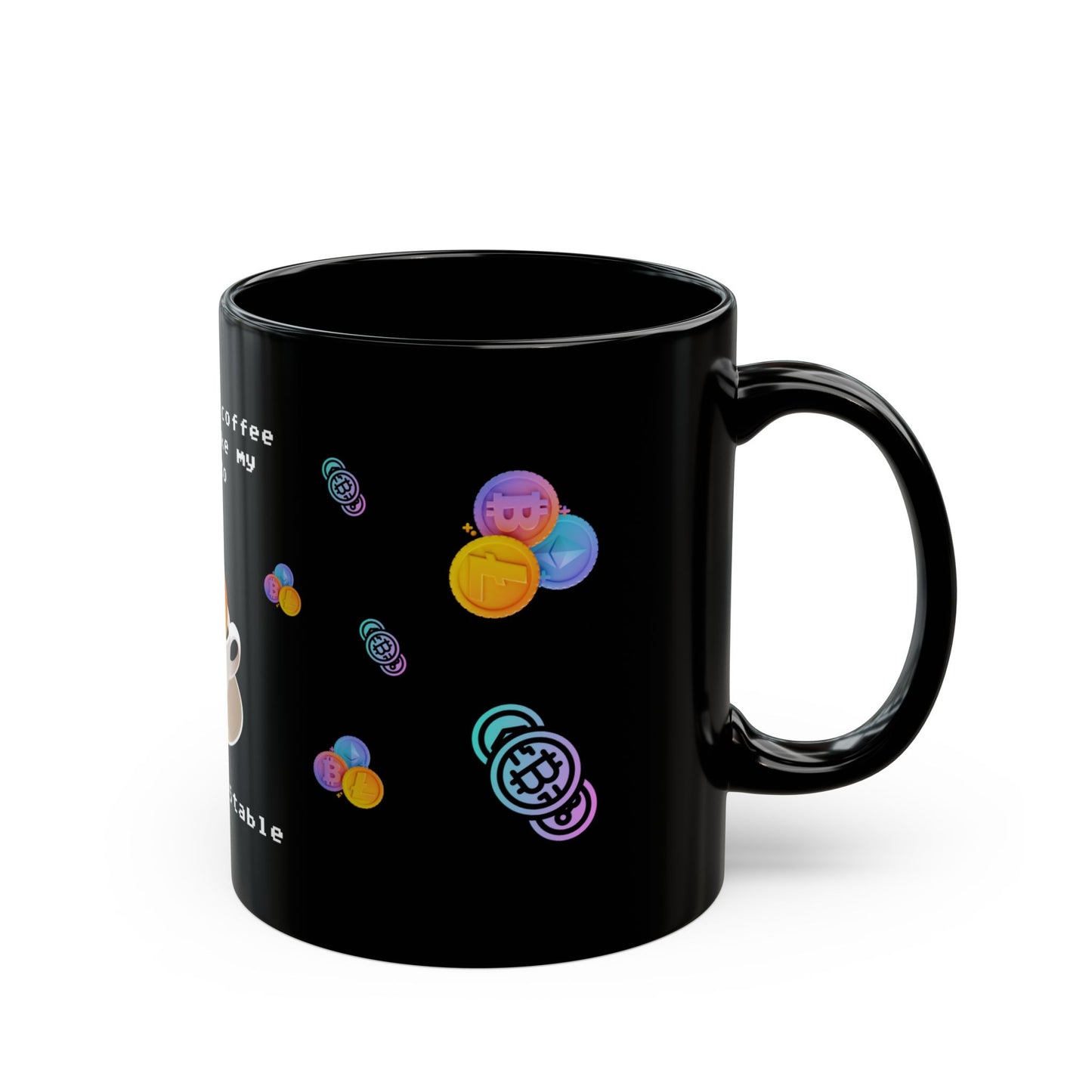 I Like My Coffee How I Like My Crypto Black 11oz Mug - Perfect Gift for Crypto Enthusiasts