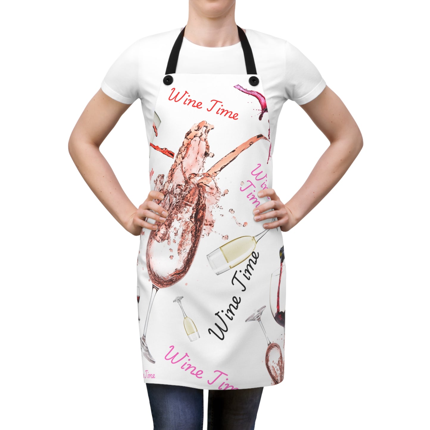 Wine Time for Wine Lovers Apron