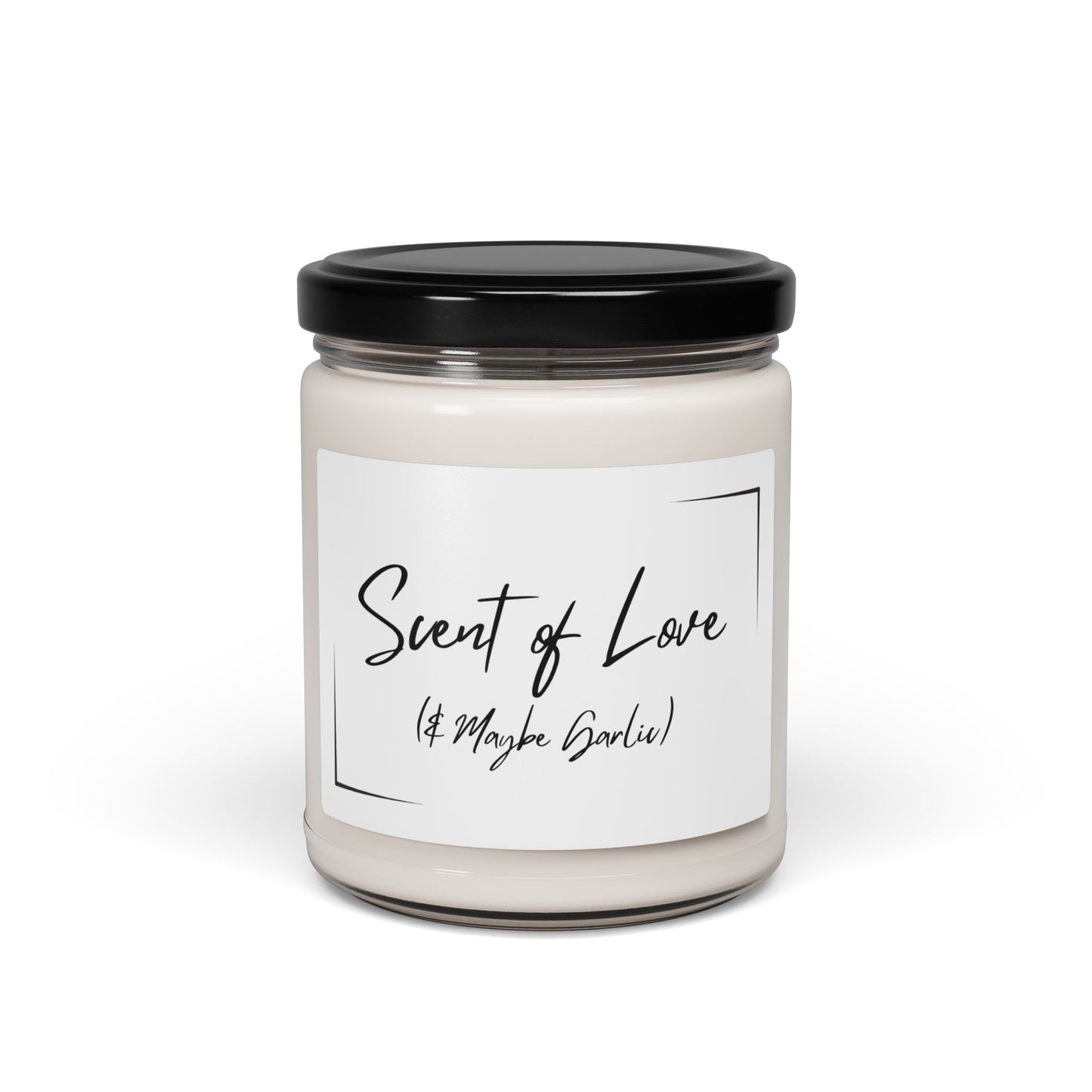 Scent of Love (With a Hint of Garlic) Scented Soy Candle - 9oz | Perfect Gift for Romantic Occasions & Home Fragrance