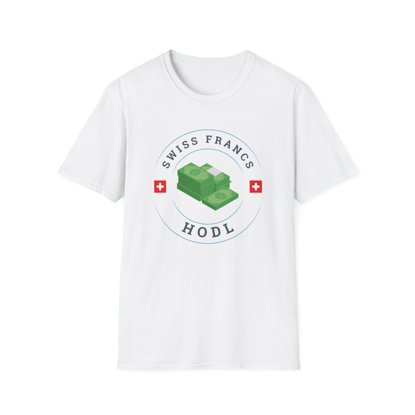 HODL CHFs Unisex Softstyle T-Shirt – A Must-Have for Crypto Kings & Blockchain Believers! 🚀💰