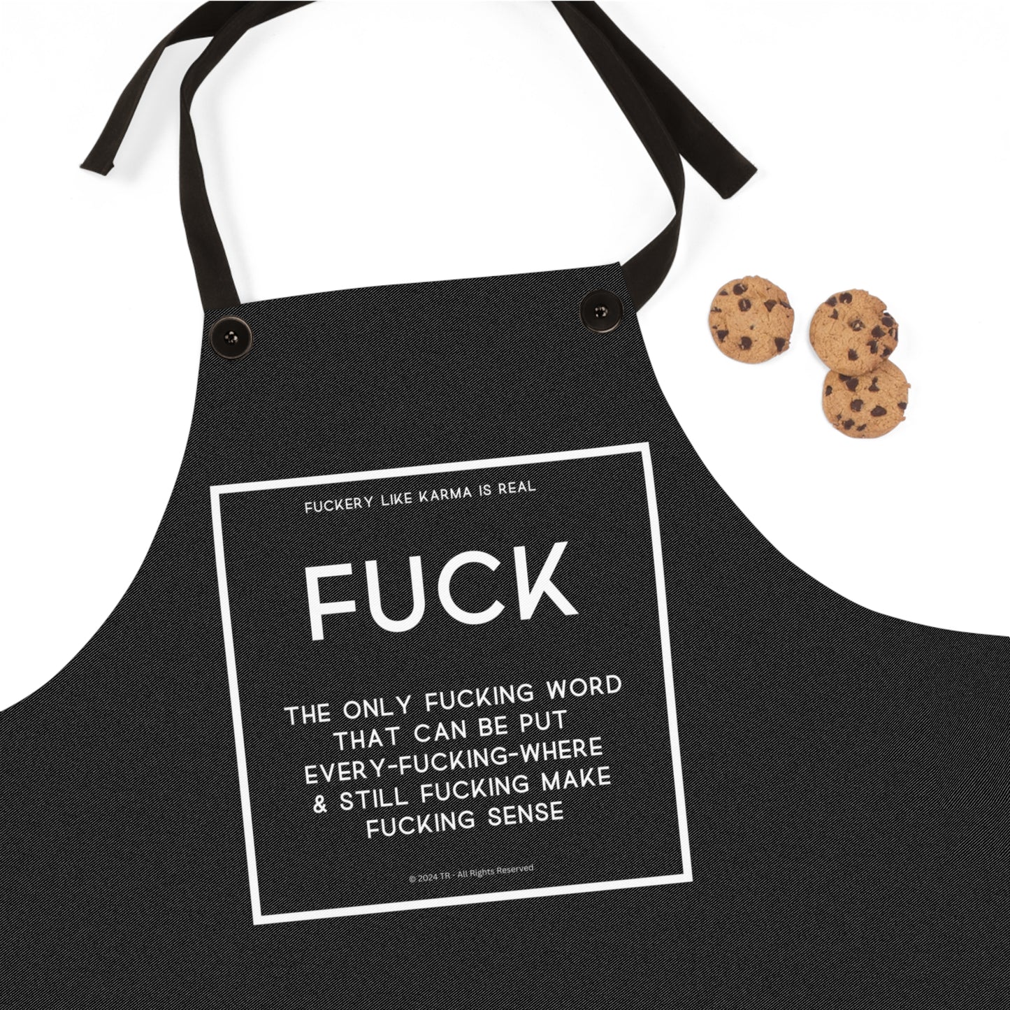 Fuck Word Hilarious Apron – A Must-Have for Chefs & Baking Enthusiasts!