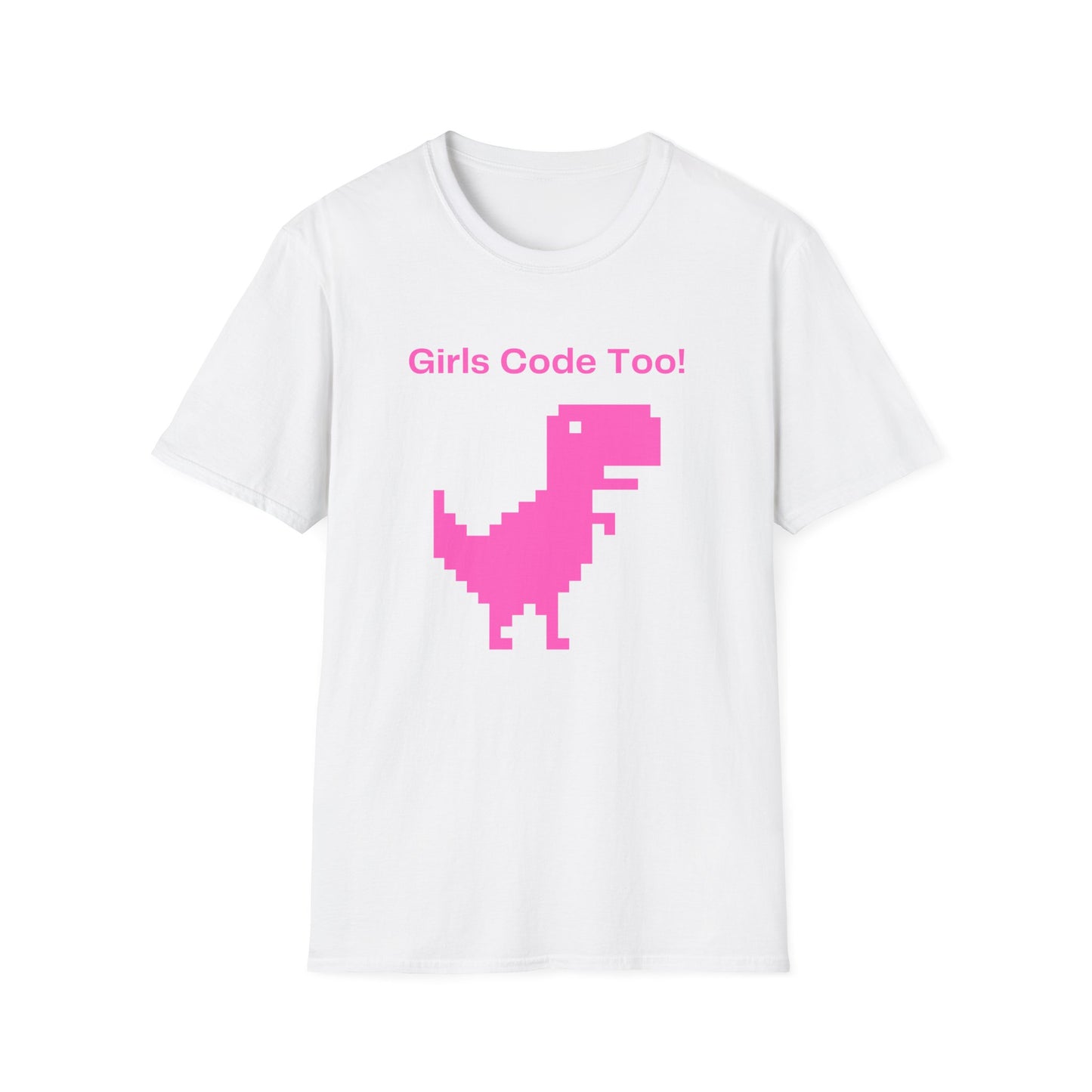 Girls Code Too Unisex Softstyle T-Shirt – A Must-Have for Crypto Kings & Blockchain Believers! 🚀💰