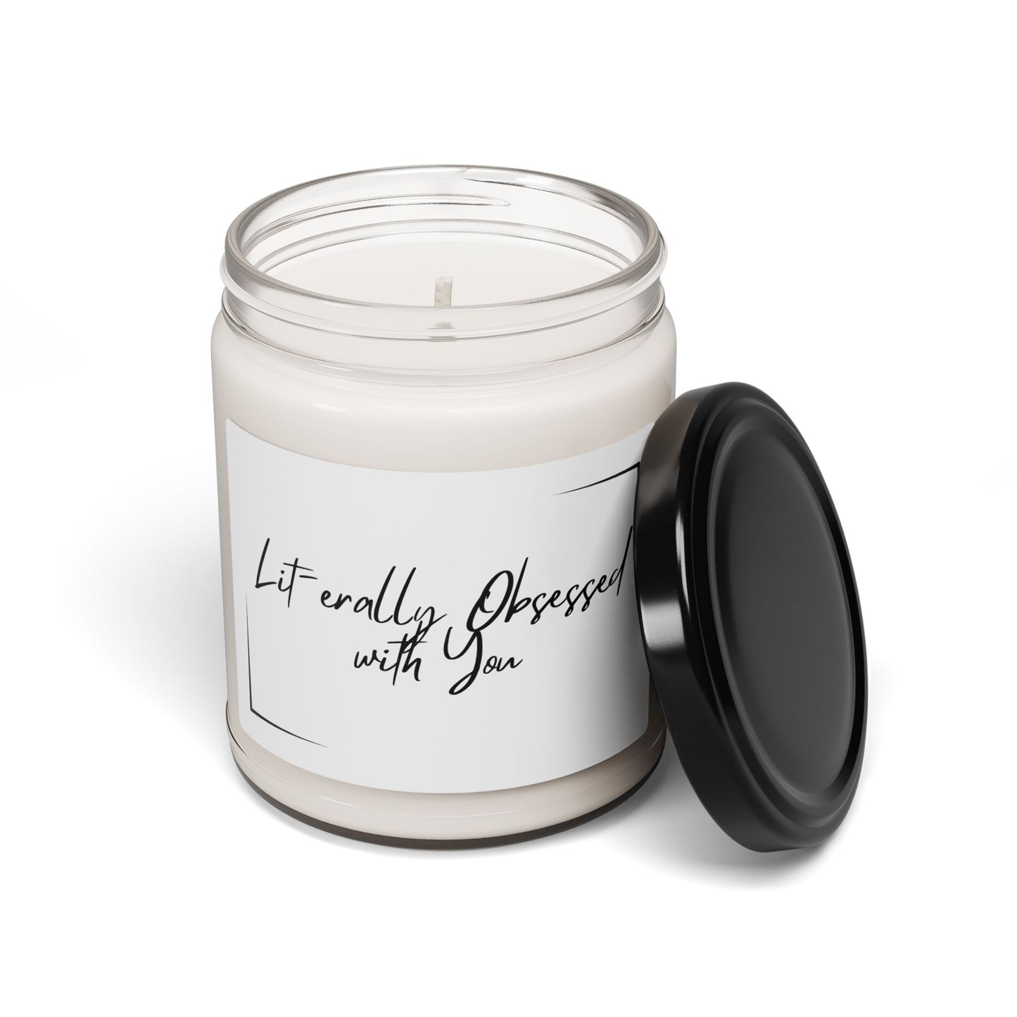 Lit-erally Obsessed with You Scented Soy Candle - 9oz Aromatic Gift for Love & Relaxation