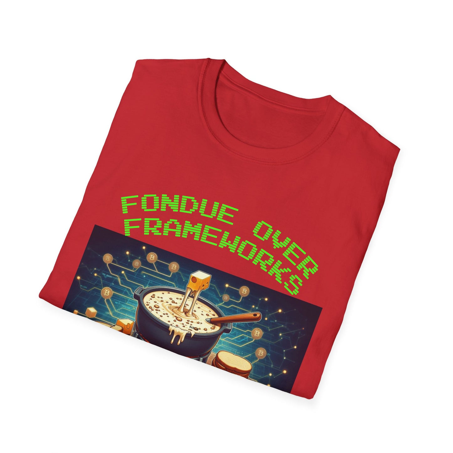 Fondue Unisex Softstyle T-Shirt – A Must-Have for Crypto Kings & Blockchain Believers! 🚀💰