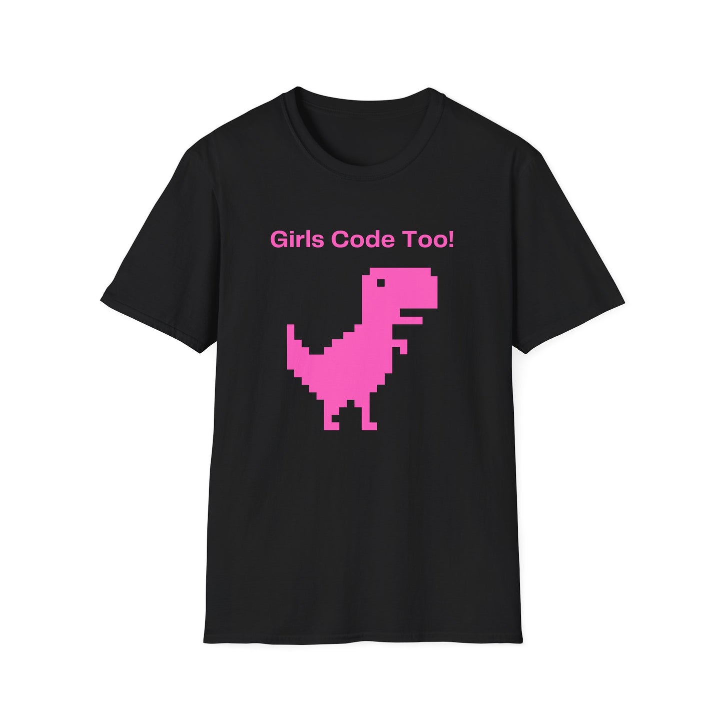 Girls Code Too Unisex Softstyle T-Shirt – A Must-Have for Crypto Kings & Blockchain Believers! 🚀💰
