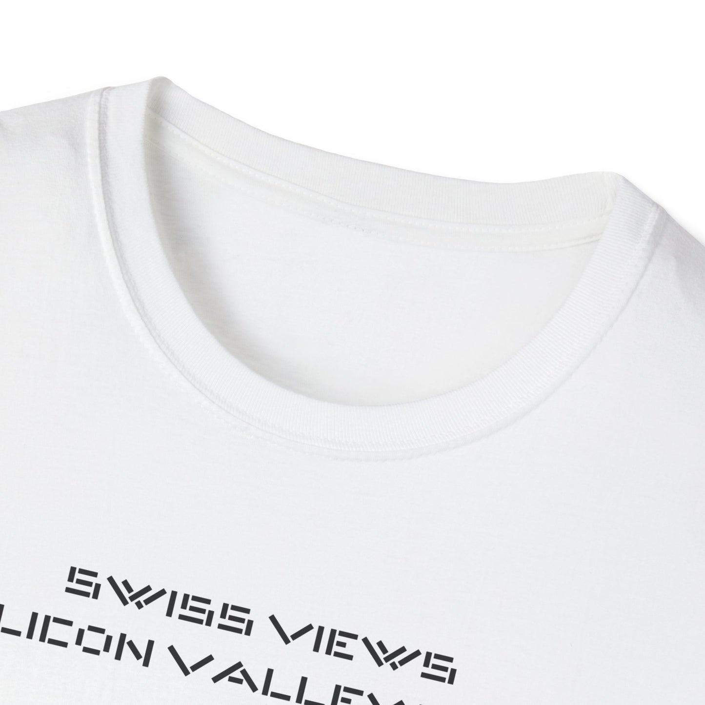 Swiss Views Silicon Dues Unisex Softstyle T-Shirt – A Must-Have for Crypto Kings & Blockchain Believers! 🚀💰