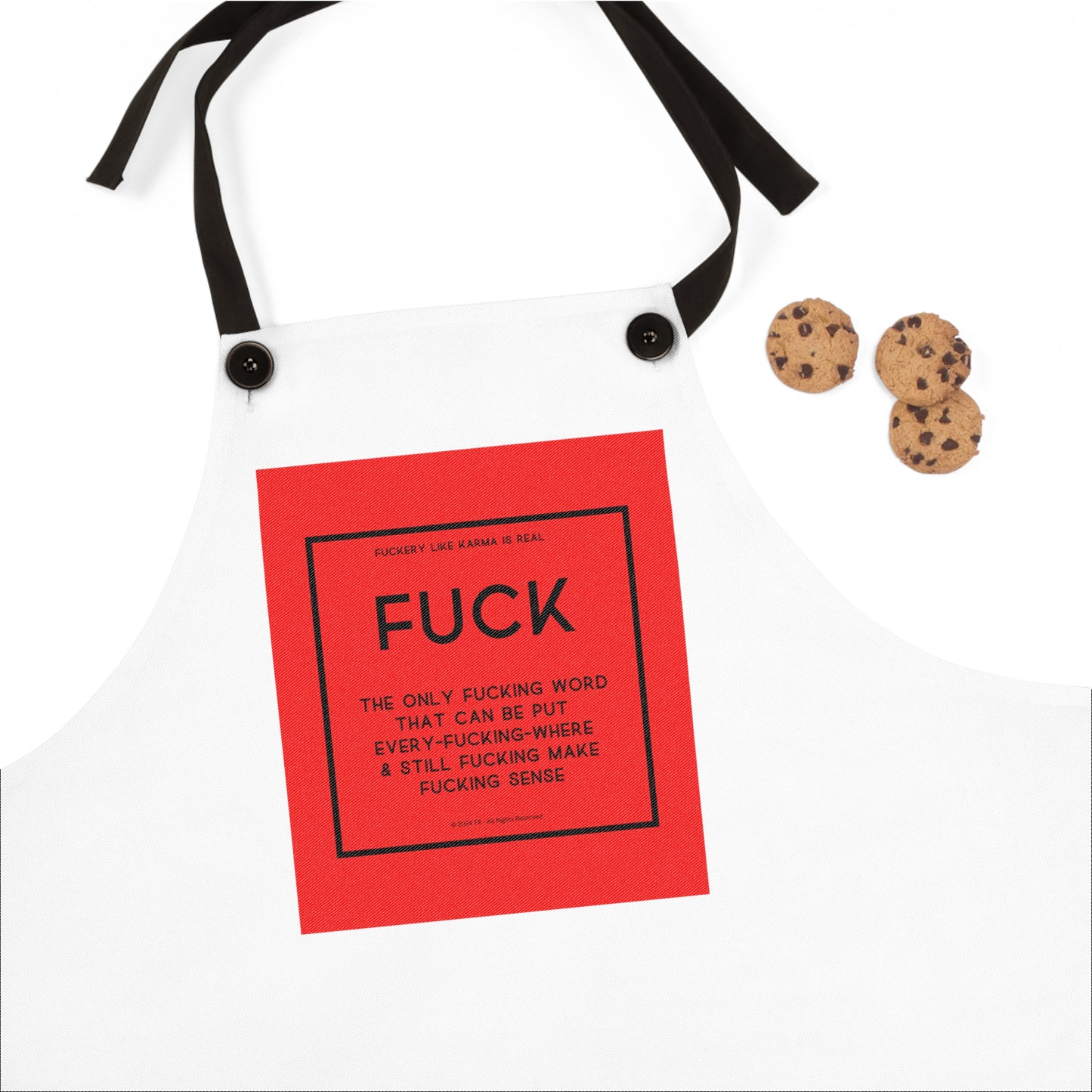 Fuck word Hilarious Apron – A Must-Have for Chefs & Baking Enthusiasts!