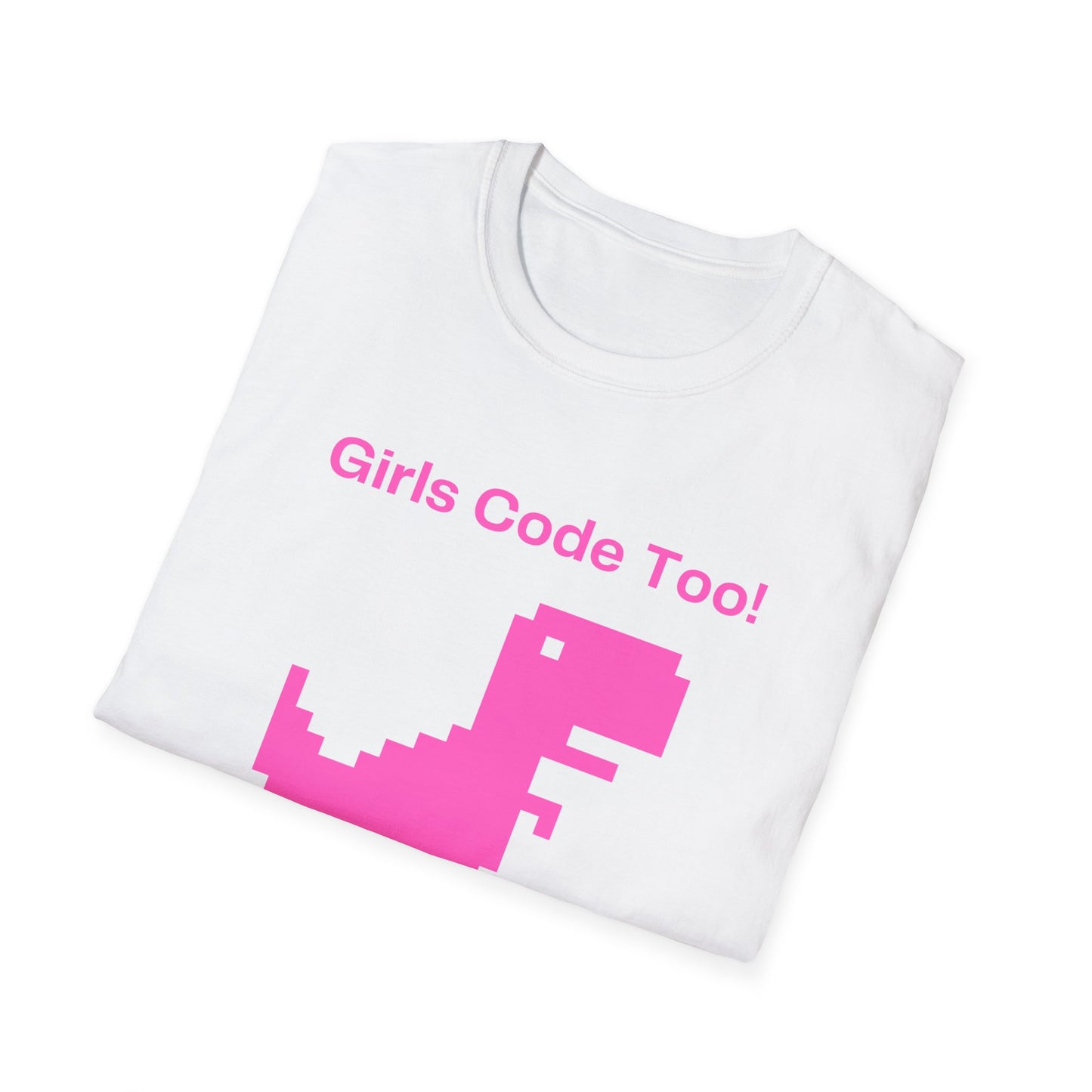 Girls Code Too Unisex Softstyle T-Shirt – A Must-Have for Crypto Kings & Blockchain Believers! 🚀💰