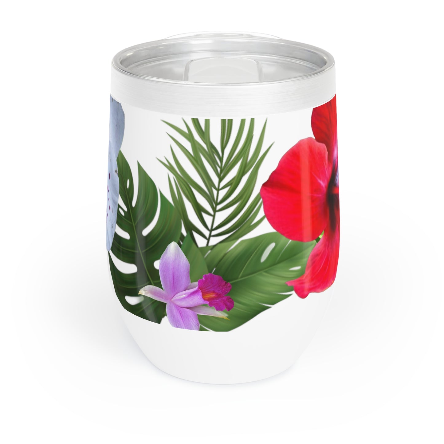 Sip Happens – Tropical Floral Wine Tumbler