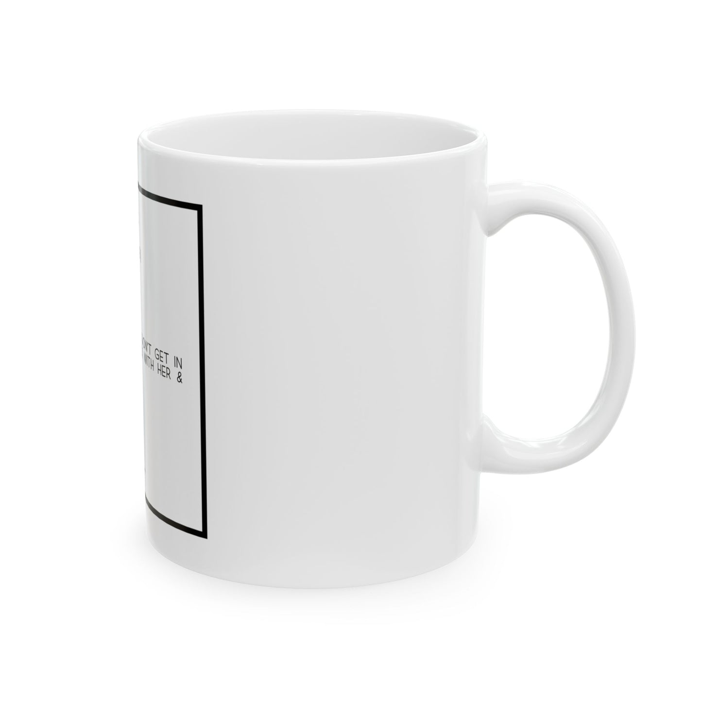 Ambitious Bitch 11oz White Empowering Coffee Cup for Goal-Driven Women