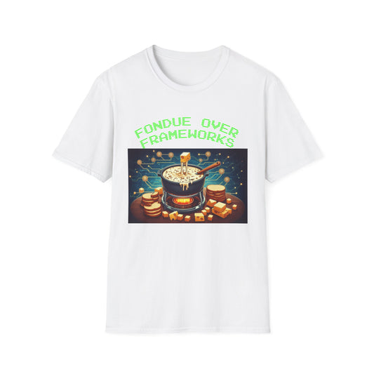 Fondue Unisex Softstyle T-Shirt – A Must-Have for Crypto Kings & Blockchain Believers! 🚀💰