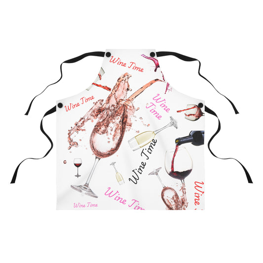 Wine Time for Wine Lovers Apron
