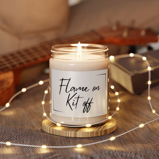 Flame On Kit Off Scented Soy Candle - 9oz Relaxation Essential for Home Decor & Gift Giving
