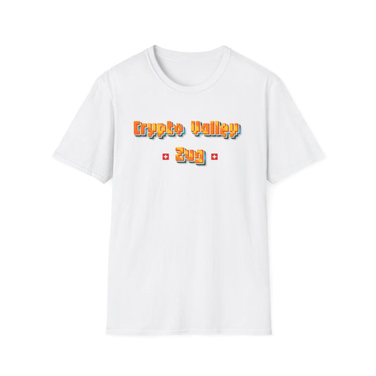 Crypto Valley Zug Unisex Softstyle T-Shirt – A Must-Have for Crypto Kings & Blockchain Believers! 🚀💰