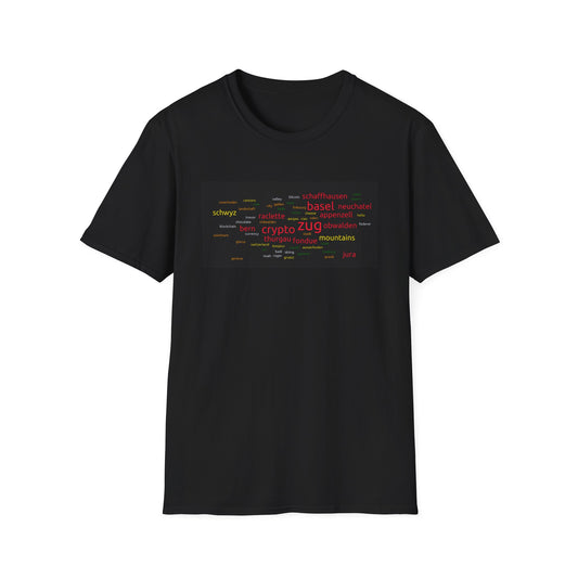 Zug Crypto Word Cloud Unisex Softstyle T-Shirt – A Must-Have for Crypto Kings & Blockchain Believers! 🚀💰