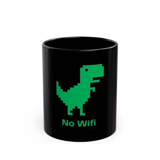No Wifi Dinosaur 11oz Mug - Perfect Gift for Crypto Enthusiasts