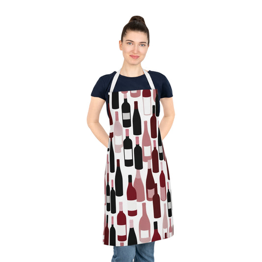 Wine Lover's Adult Apron - Perfect for Cooking & BBQs