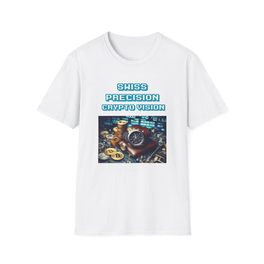 Swiss Precision Crypto Unisex Softstyle T-Shirt – A Must-Have for Crypto Kings & Blockchain Believers! 🚀💰