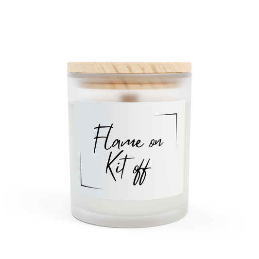 Flame On Kit Off 11oz Frosted Scented Candle