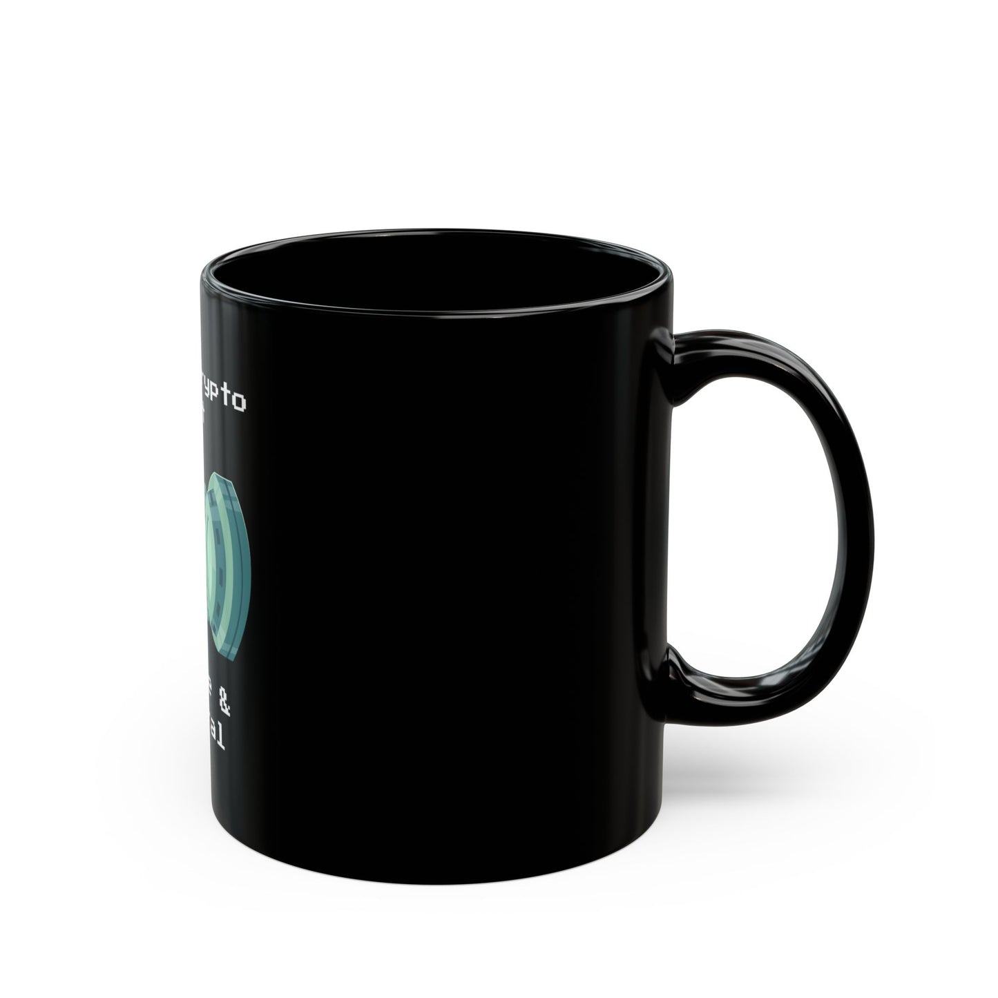 Swiss Crypto Vault Black 11oz Mug - Perfect Gift for Crypto Enthusiasts
