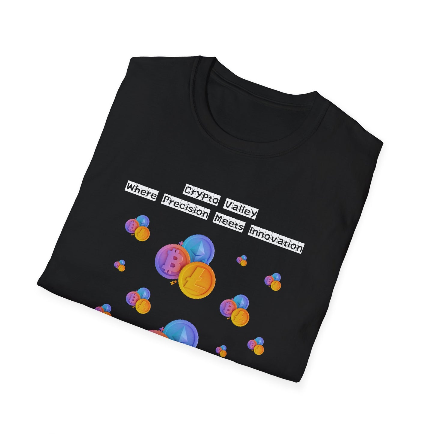 Crypto Valley Bitcoins Unisex Softstyle T-Shirt – A Must-Have for Crypto Kings & Blockchain Believers! 🚀💰