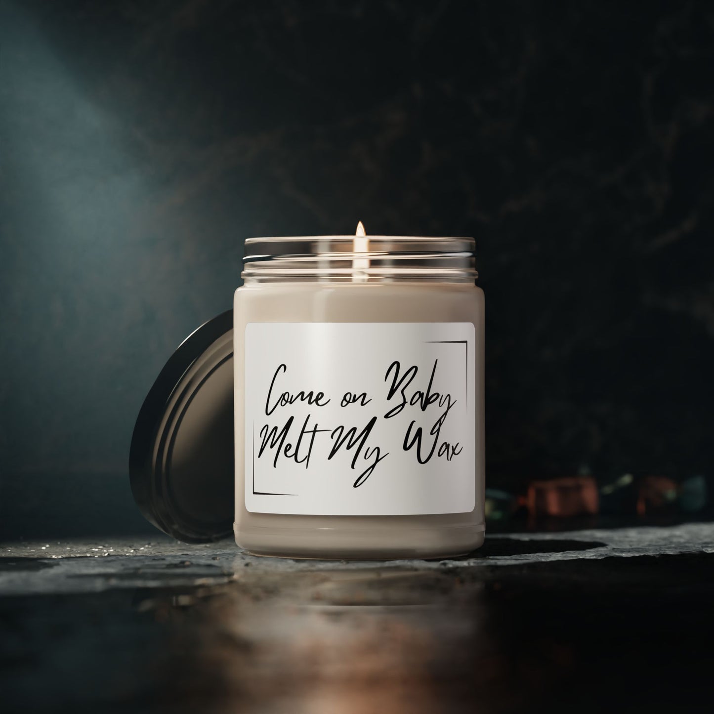 Come on Baby Melt My Wax 9oz Scented Soy Candle - Relaxation Gift for Cozy Nights