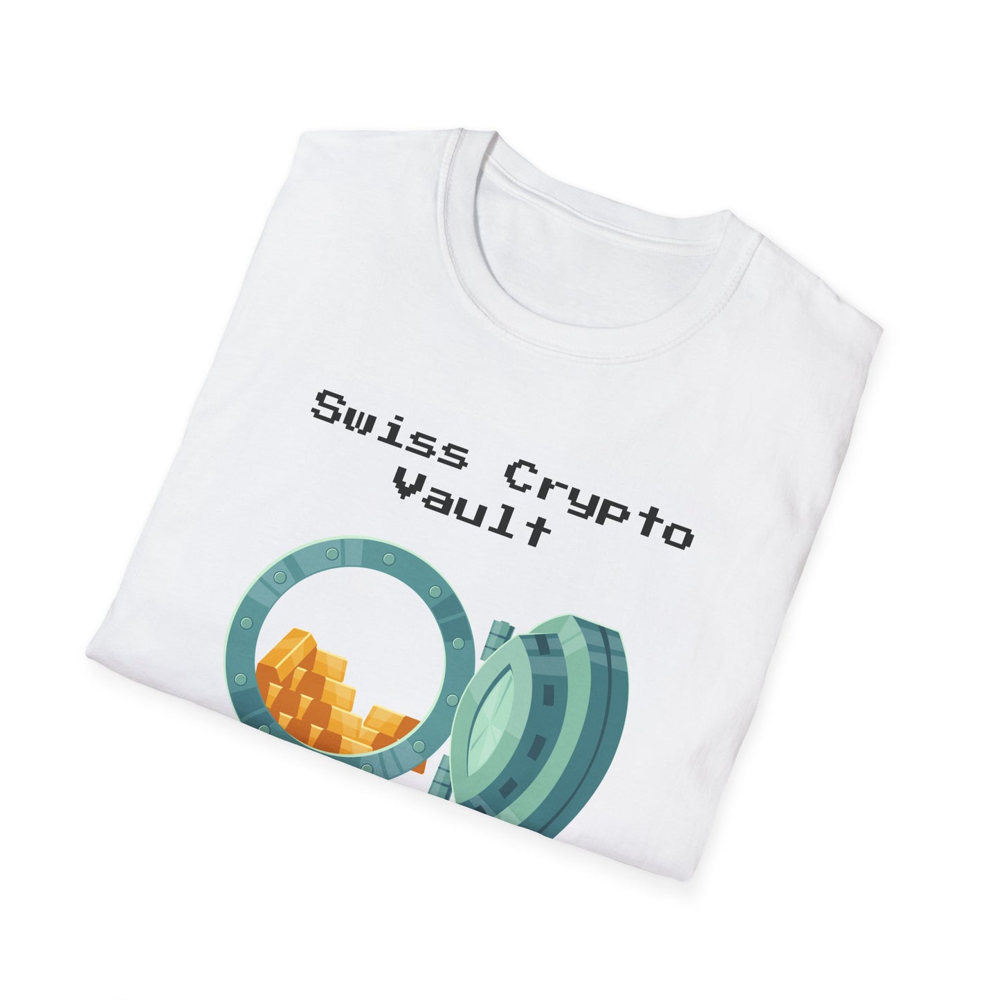 Swiss Crypto Vault Unisex Softstyle T-Shirt – A Must-Have for Crypto Kings & Blockchain Believers! 🚀💰