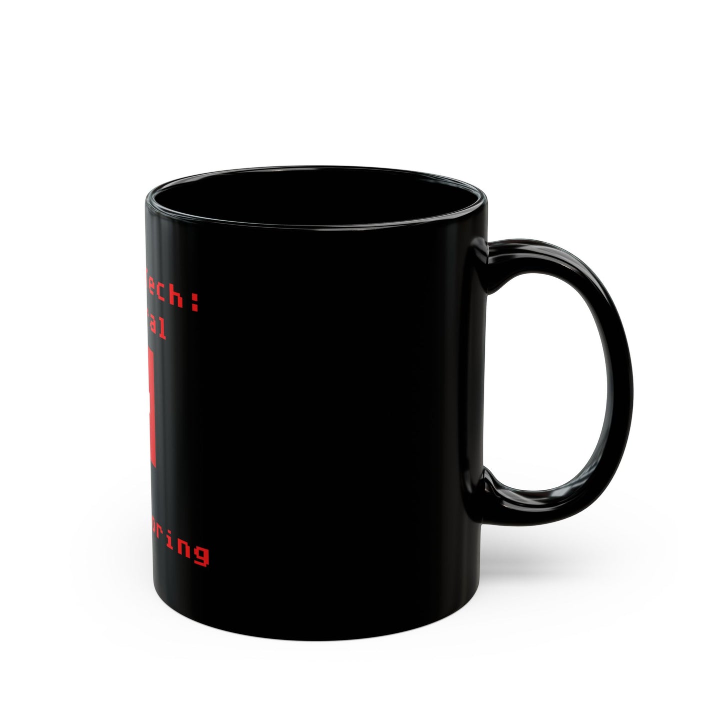 Swiss Tech Neutral Black 11oz Mug - Perfect Gift for Crypto Enthusiasts