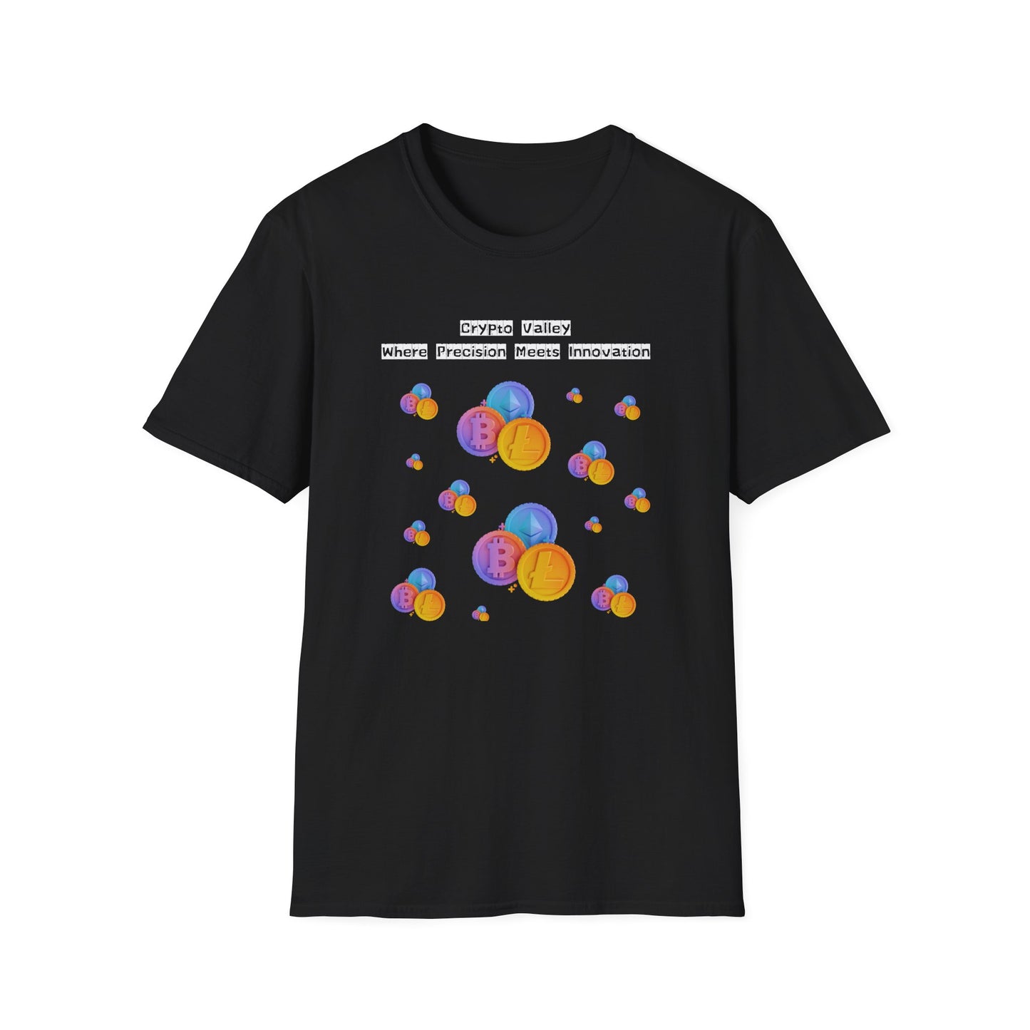 Crypto Valley Bitcoins Unisex Softstyle T-Shirt – A Must-Have for Crypto Kings & Blockchain Believers! 🚀💰