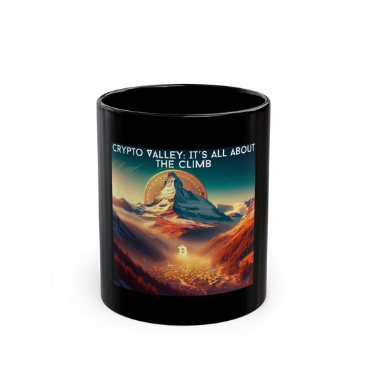 Crypto Valley Climb 11oz Mug - Perfect Gift for Crypto Enthusiasts