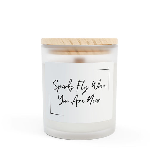 Sparks Fly When You Are Near 11oz Frosted Scented Candle