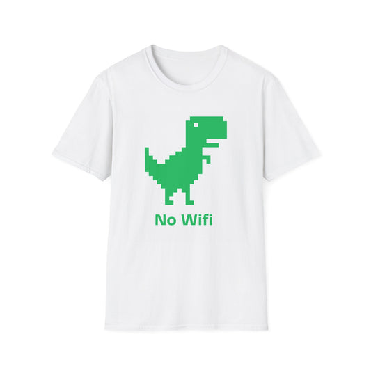 No WIFI Unisex Softstyle T-Shirt – A Must-Have for Crypto Kings & Blockchain Believers! 🚀💰