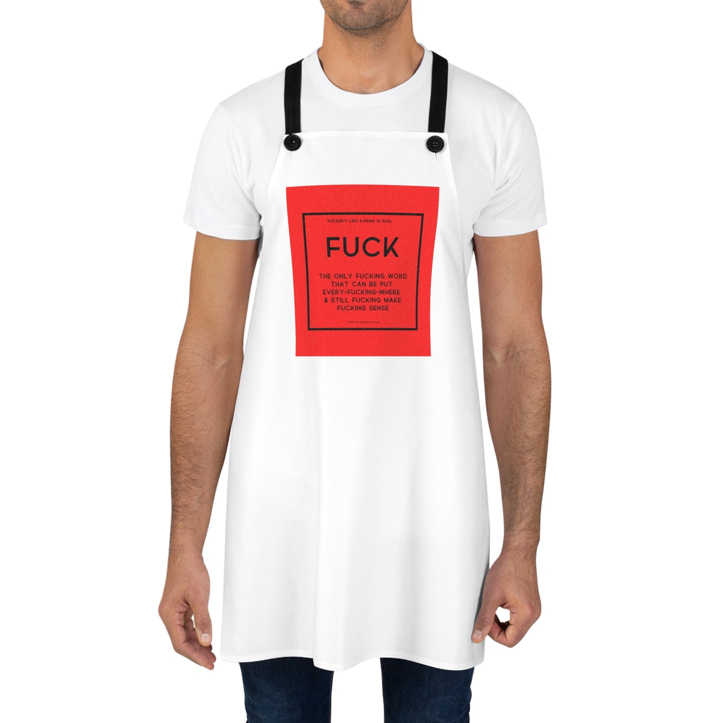Fuck word Hilarious Apron – A Must-Have for Chefs & Baking Enthusiasts!